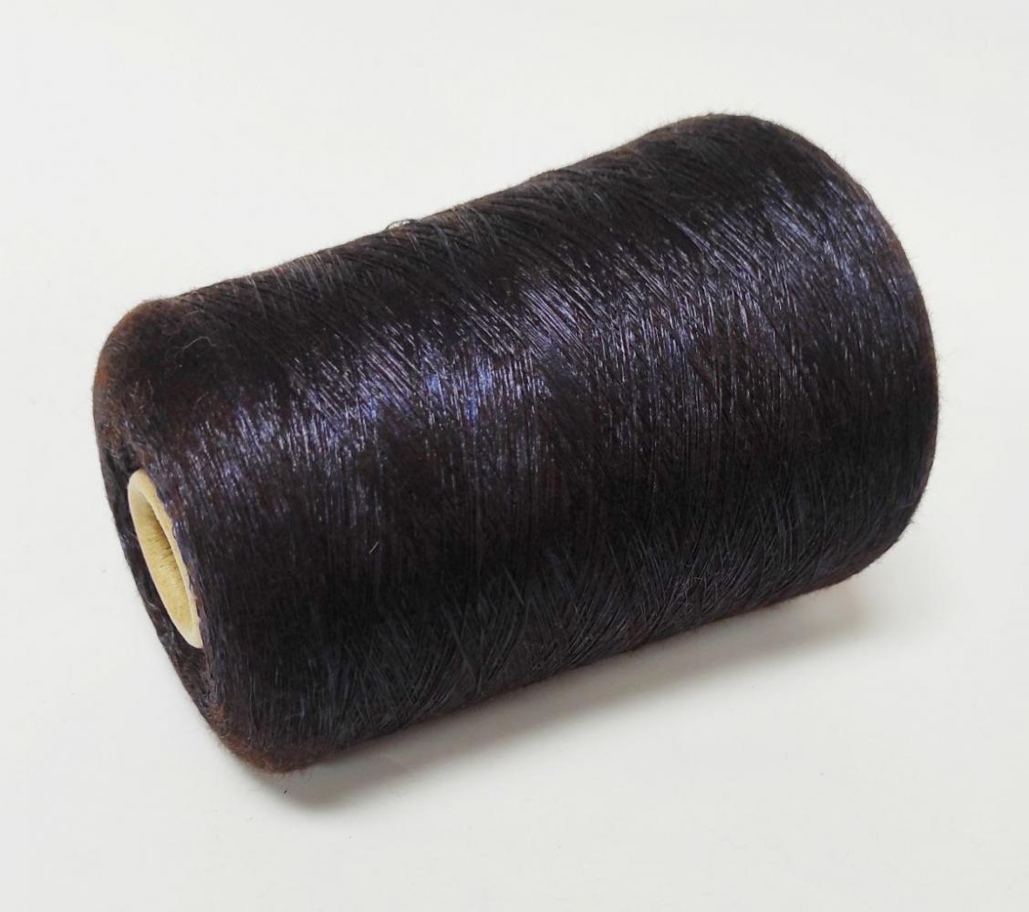 Wool chic Меланж гіркий шоколад та темно-фіолетовий - Итальянская пряжа